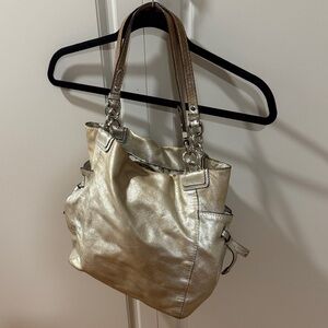 Metallic Gold Tote Bag